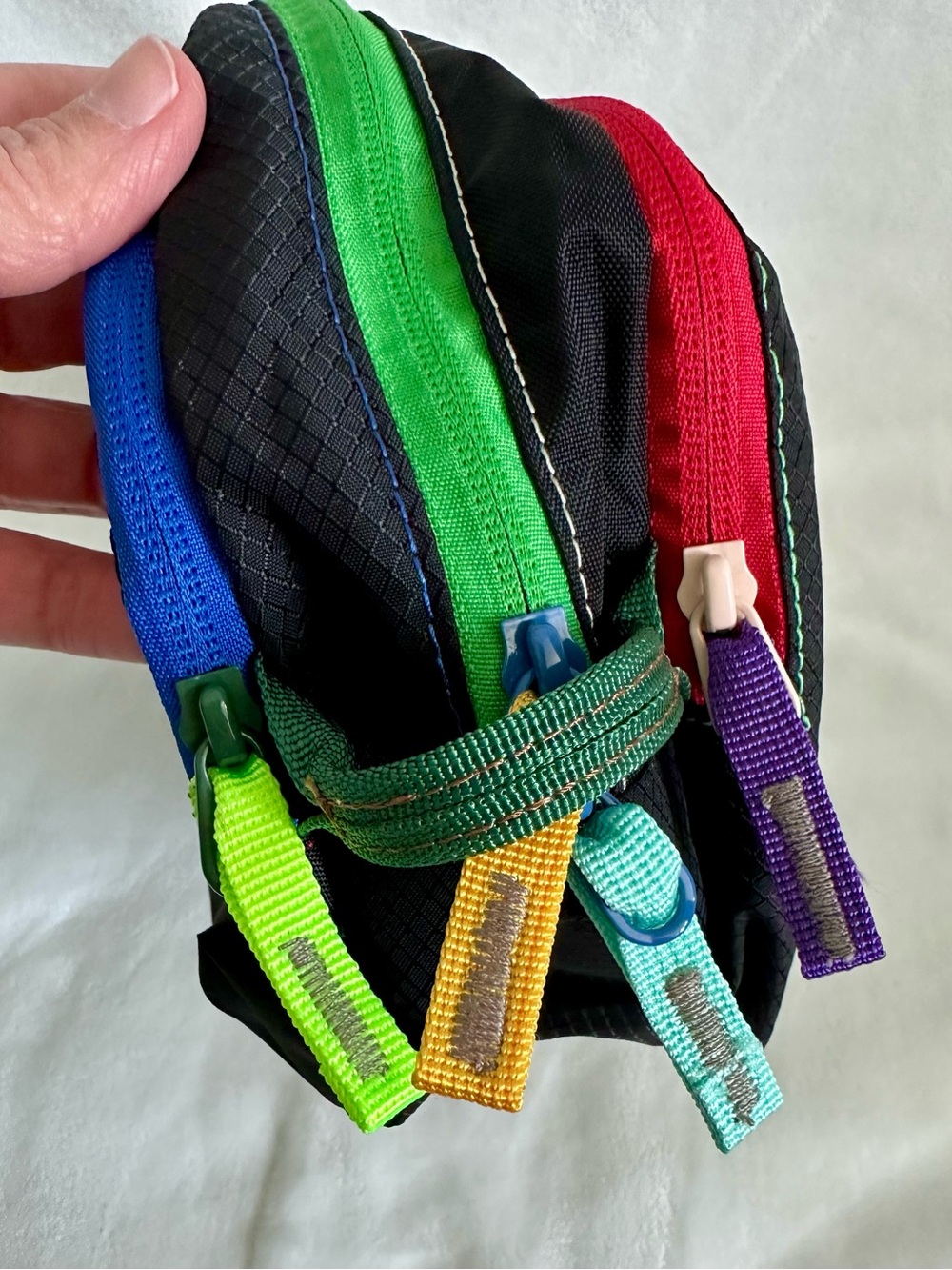 Cotopaxi Black Essentials Bag with Green & Pink Accents - Picture 3 of 4